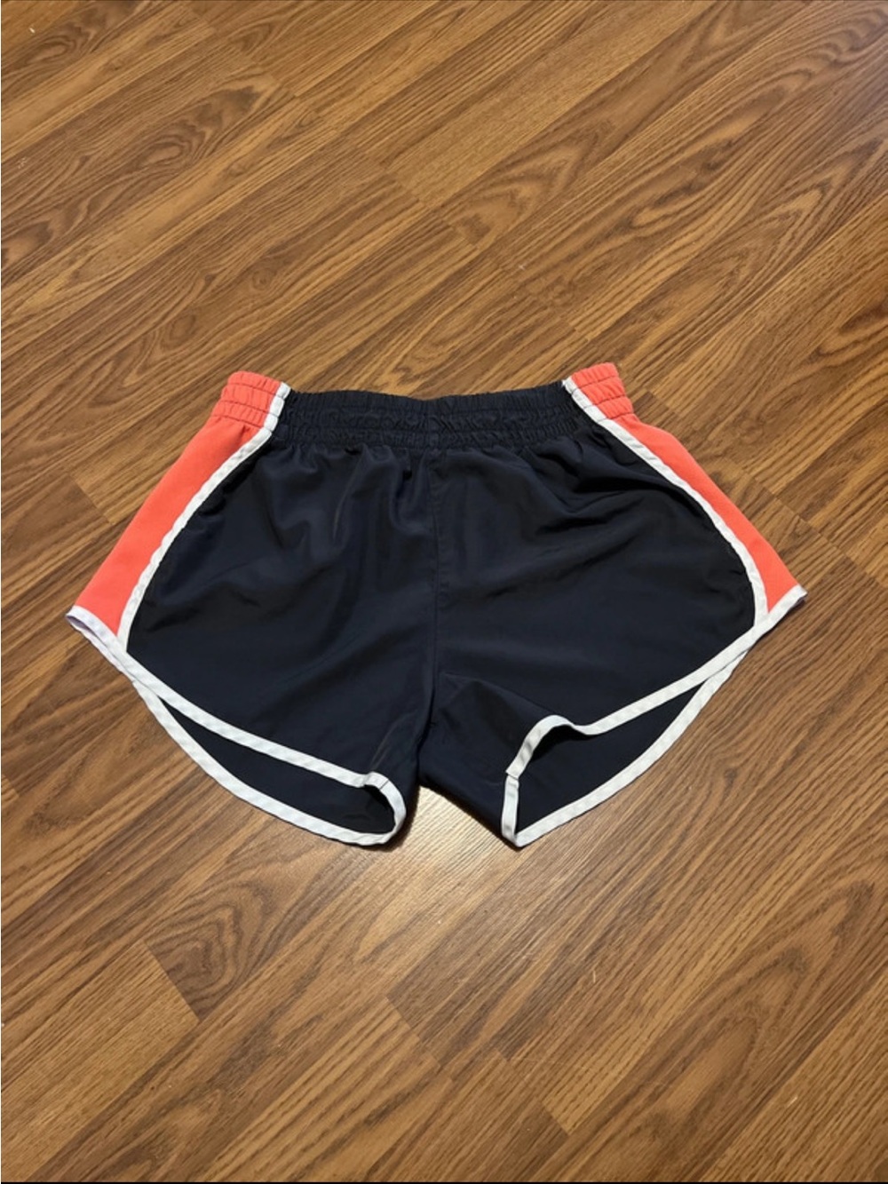 Zone Pro Black and Coral Athletic Running Shorts